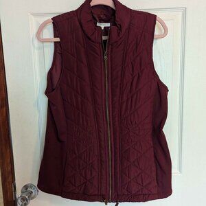 Size Medium Burgundy Maurices Puff Vest